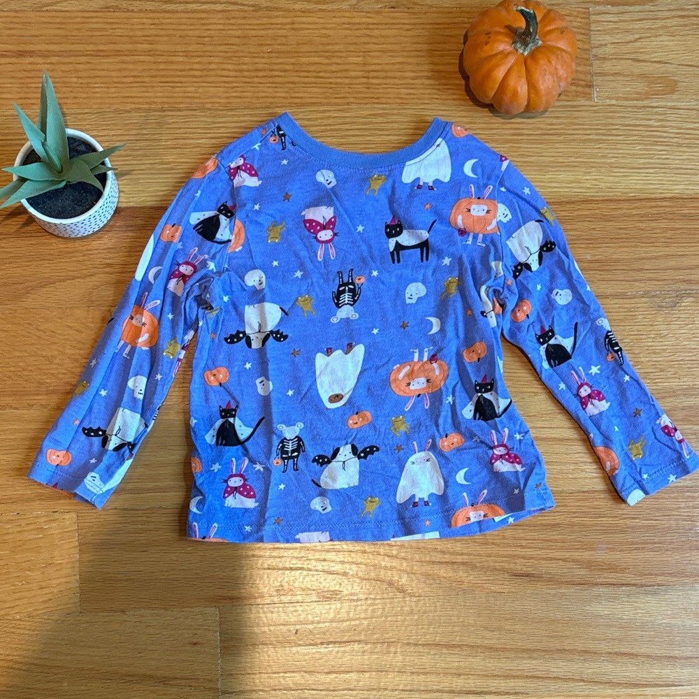 4/$21 3T Old Navy Blue Halloween Long Sleeve Tee